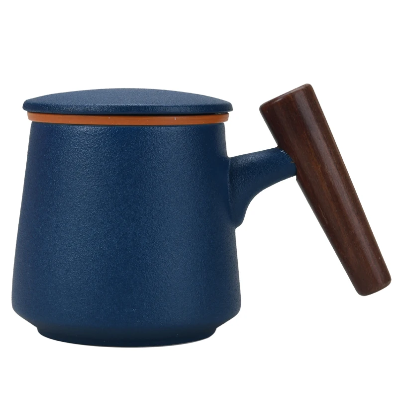 

Ceramic Mug with Lid Office Coffee Cup Large Capacity Tea Cup Customized Logo