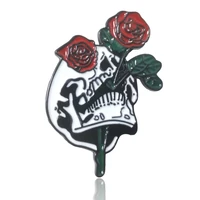 fashion plant enamel pins custom rose lapel pin shirt backpacks cartoon badge jewelry gift for friends