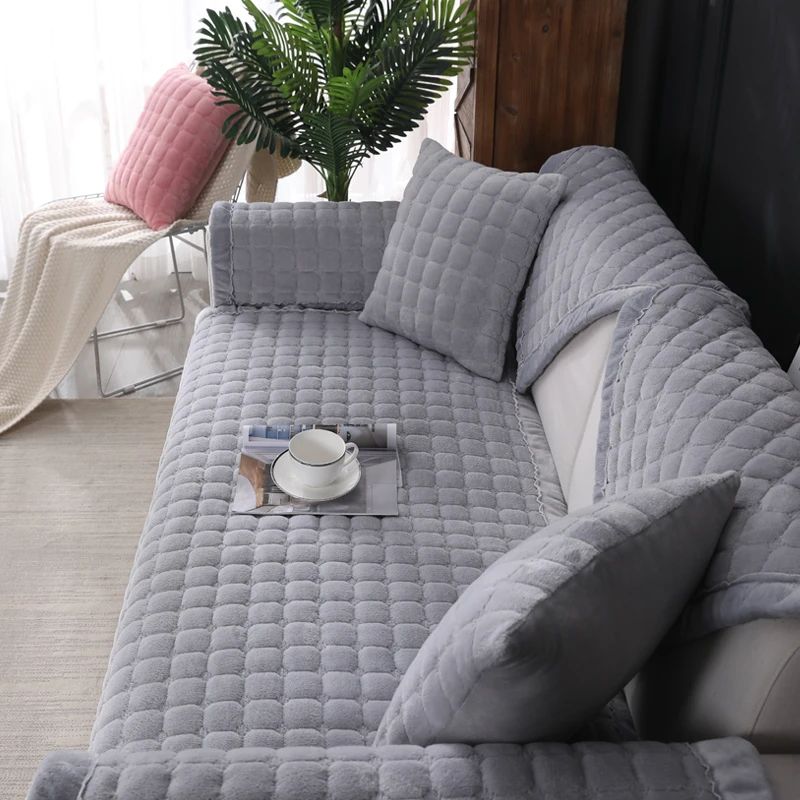 Плюшевая подушка для дивана зимняя фланелевая ткань гостиной скандинавский