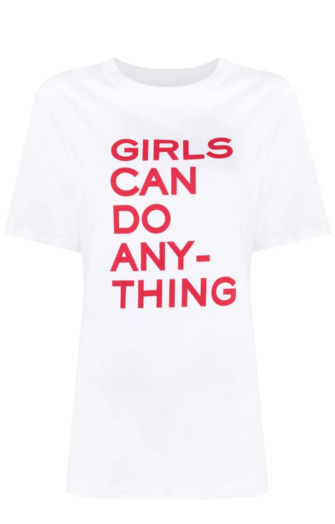 

2021 Summer New Women's White Letters Printed Girls Short-sleeved T-shirt