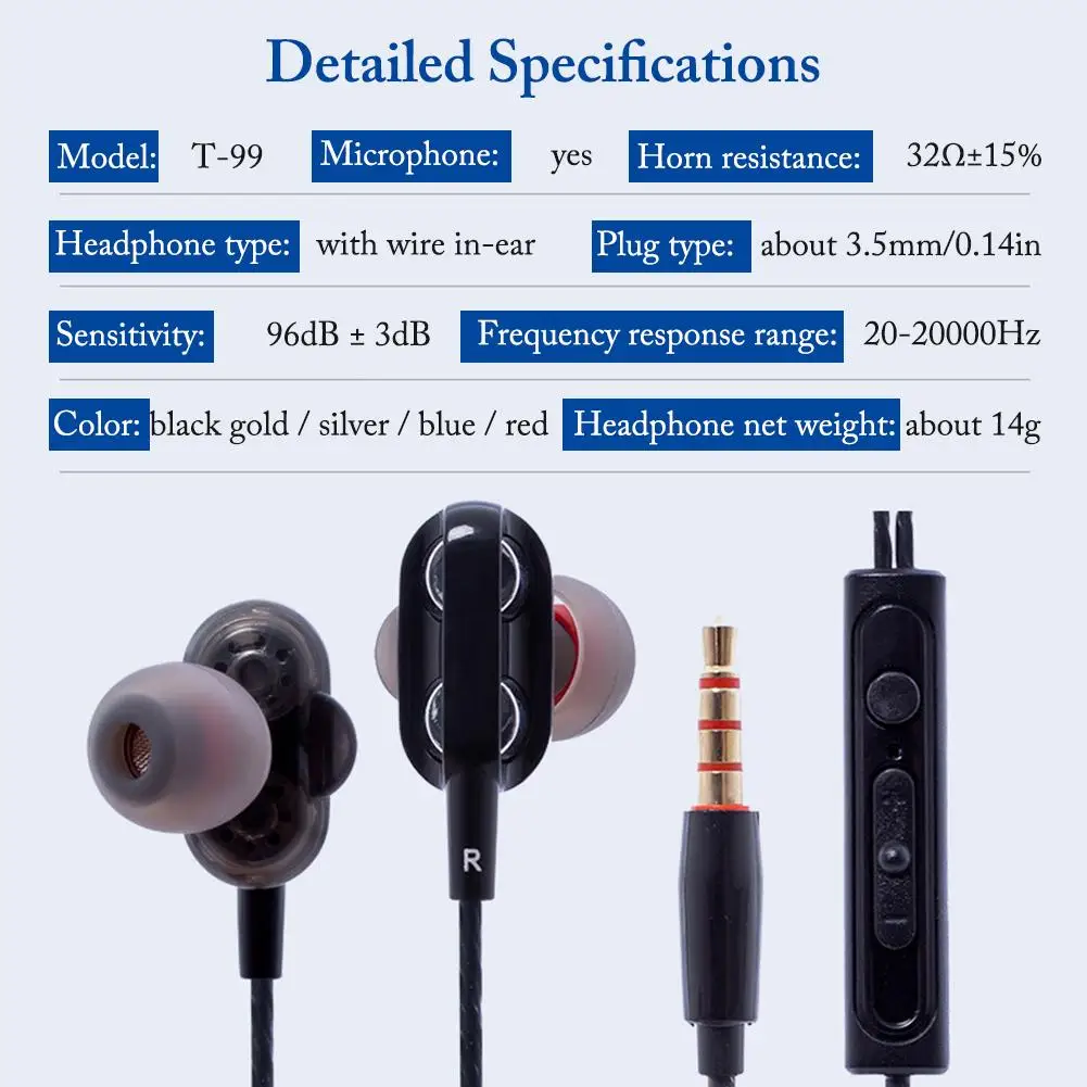 Наушники вкладыши с микрофоном компьютерные наушники проводные высоким басом