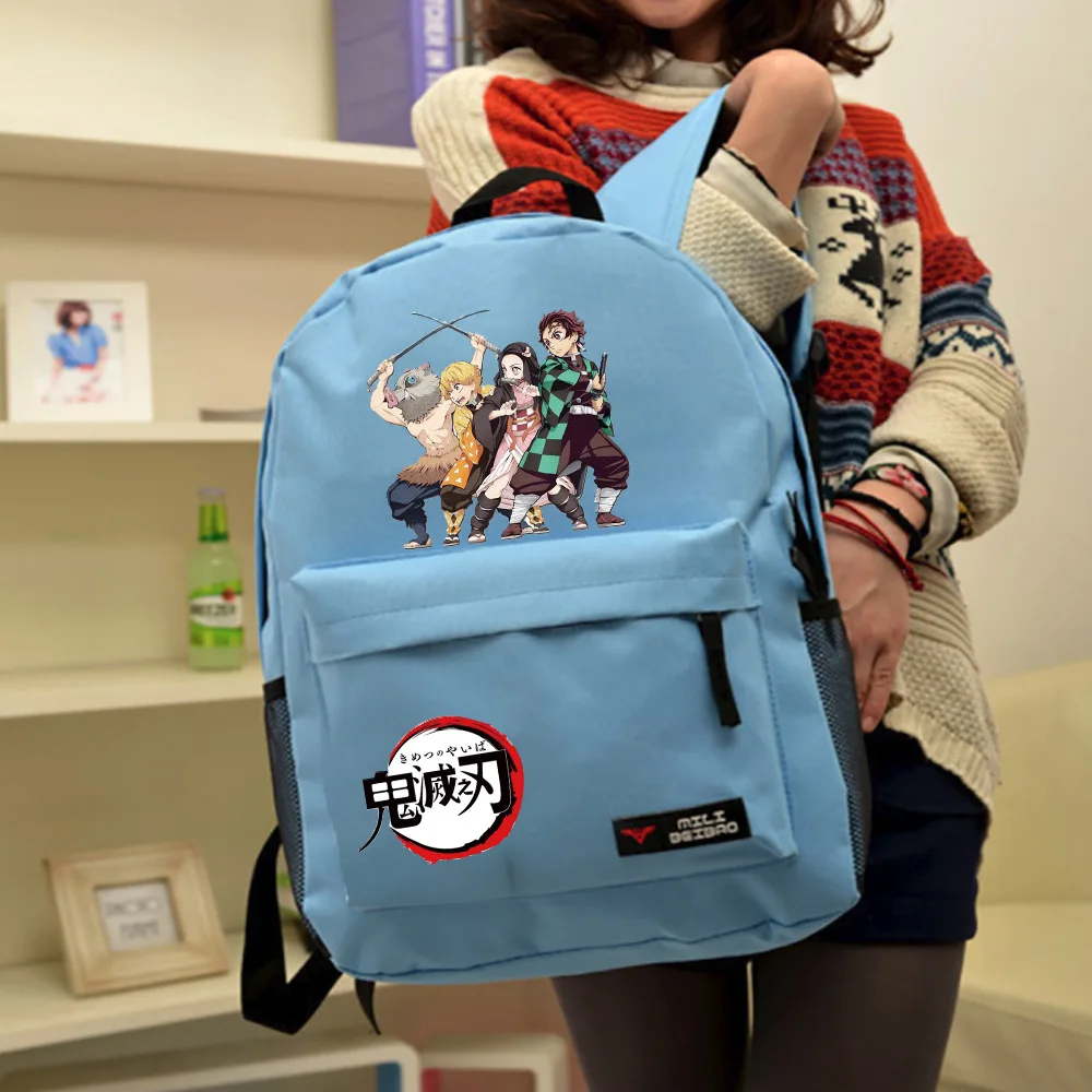 2020 школьная сумка с лезвием из аниме рассекающий демонов рюкзак Kadomon Tanjirouni Bean Zenyi
