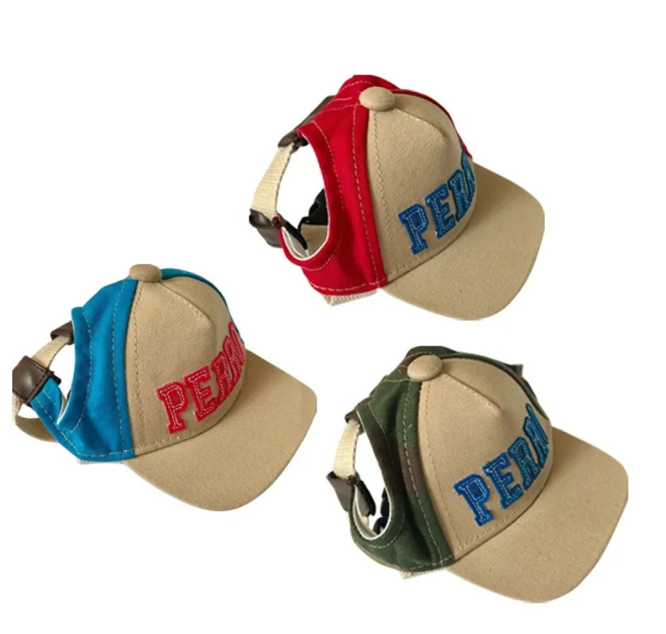 

1PCS Outdoor Puppy Pet Hat Dog Accessories For Small Dogs Cute Alphabet Dog Cap Adjustable Baseball Pet Hats Summer Gorro Perro