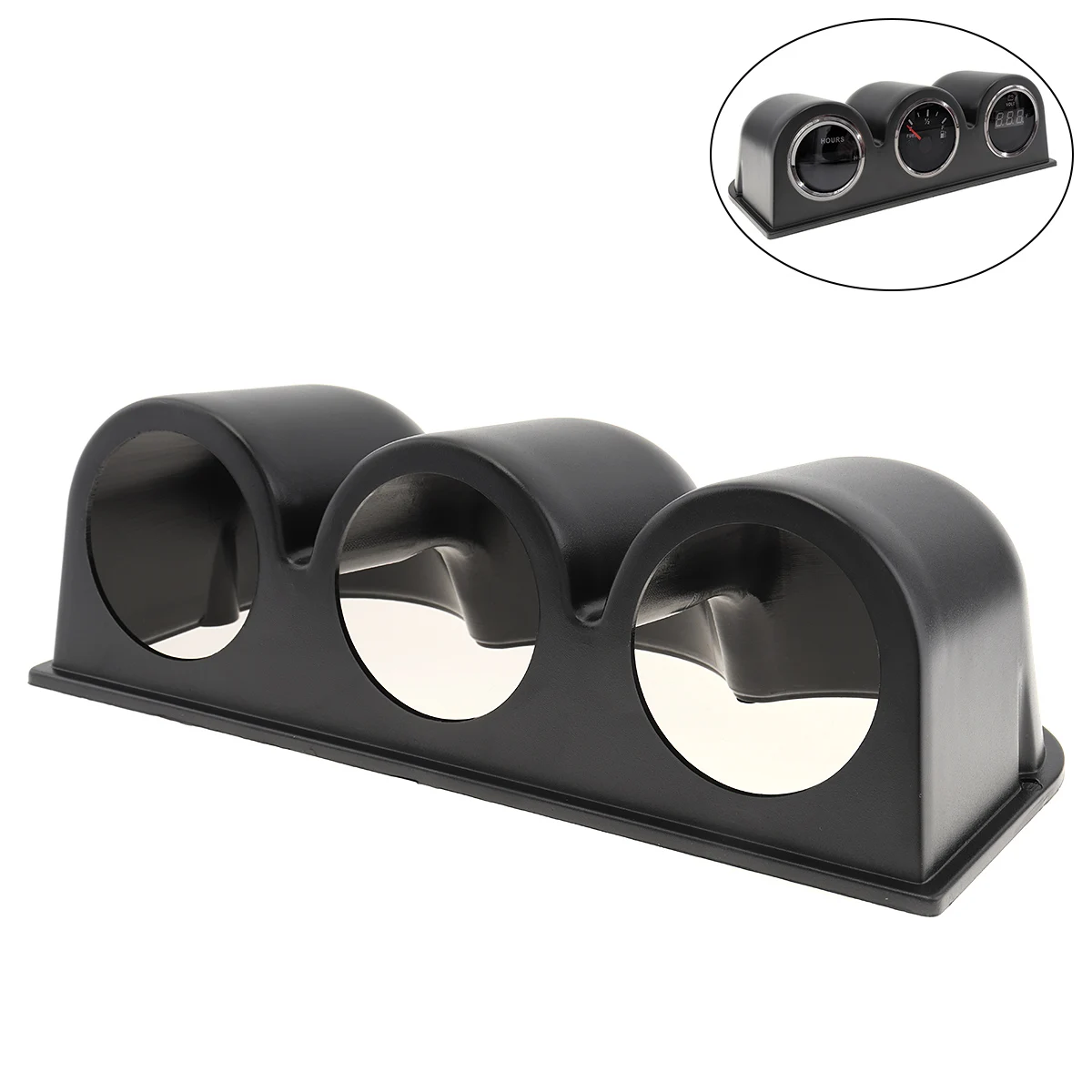 

Black Plasitic Durable 2" 52mm Universal 3 Triple Dash Gauge Meter Pod Mount Holder Single Auto Car parts