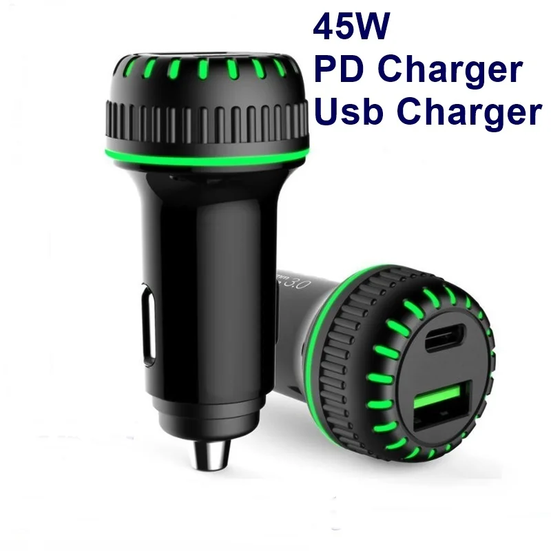 Tongdaytech 45 Вт USB Автомобильное быстрое зарядное устройство для iPhone XS 11 Pro Max PD зарядное устройство Quick Charge 4,0 QC 3,0 Cargador для samsung S10 Xiaomi