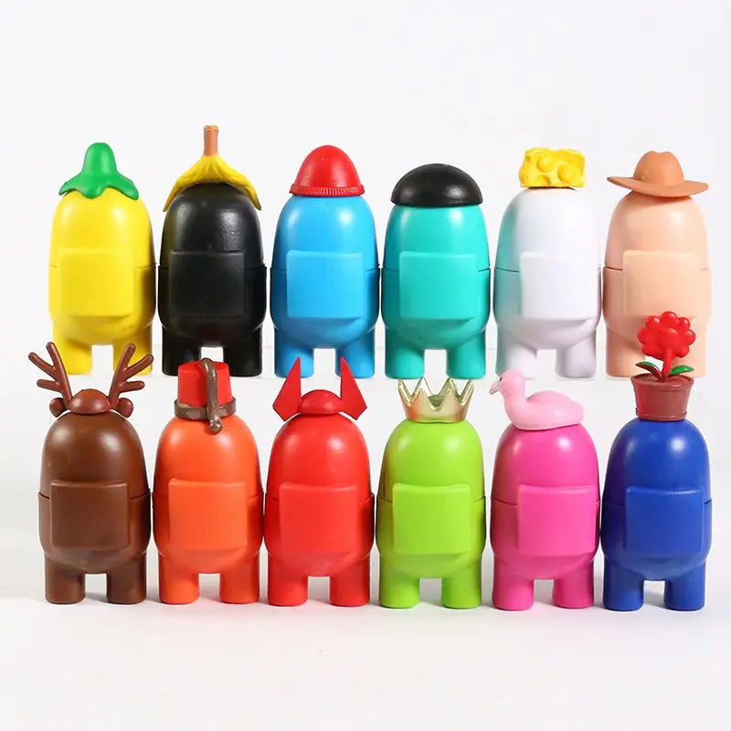

6/7/8/12pcs/lot Among Us Action Figure Toy AmongUs Game Animal Brinquedos PVC Figures Toys for Children Birthday Christmas Gifts