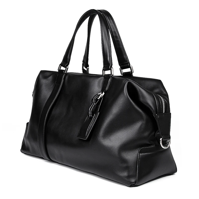 

Genuine Leather Travel Bag European Style Design Cowhide Women Men Weekend Bag Handbag 6007A