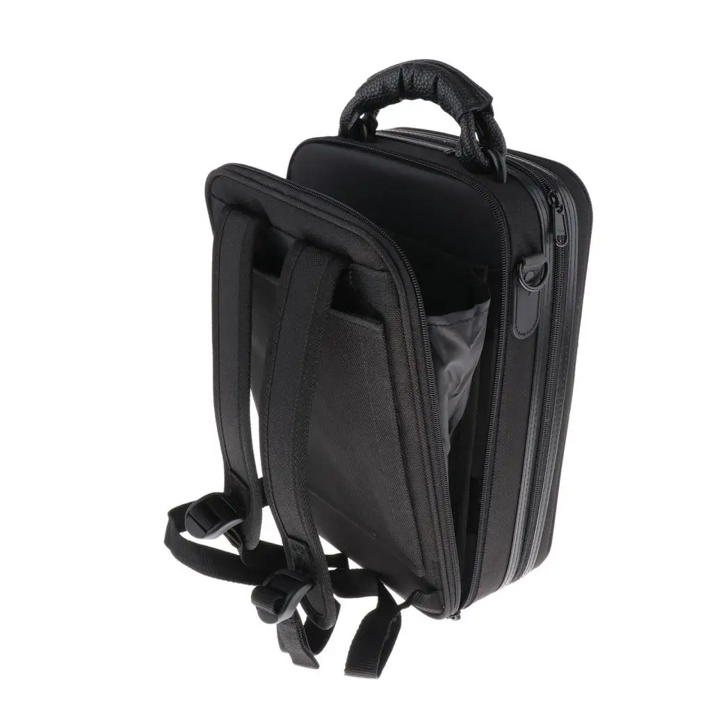 Черный кларнет искусственная кожа Чехол для переноски Gig сумка рюкзак|Детали и