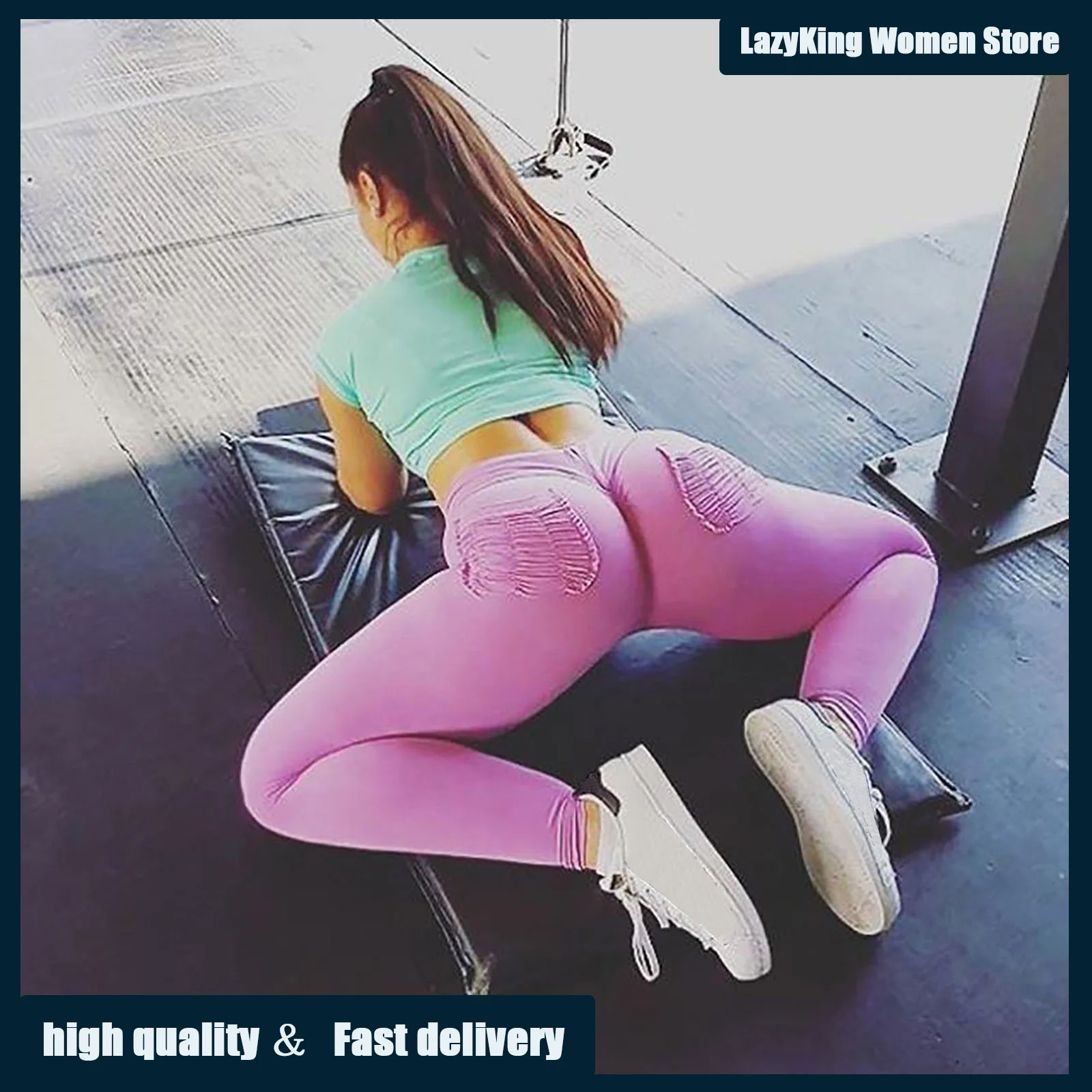 

Women Seamless Yoga Pants Push Up Leggings Fitness Gym Sport Running Yoga High Waist Energy Skinny Purple Workout Leggings