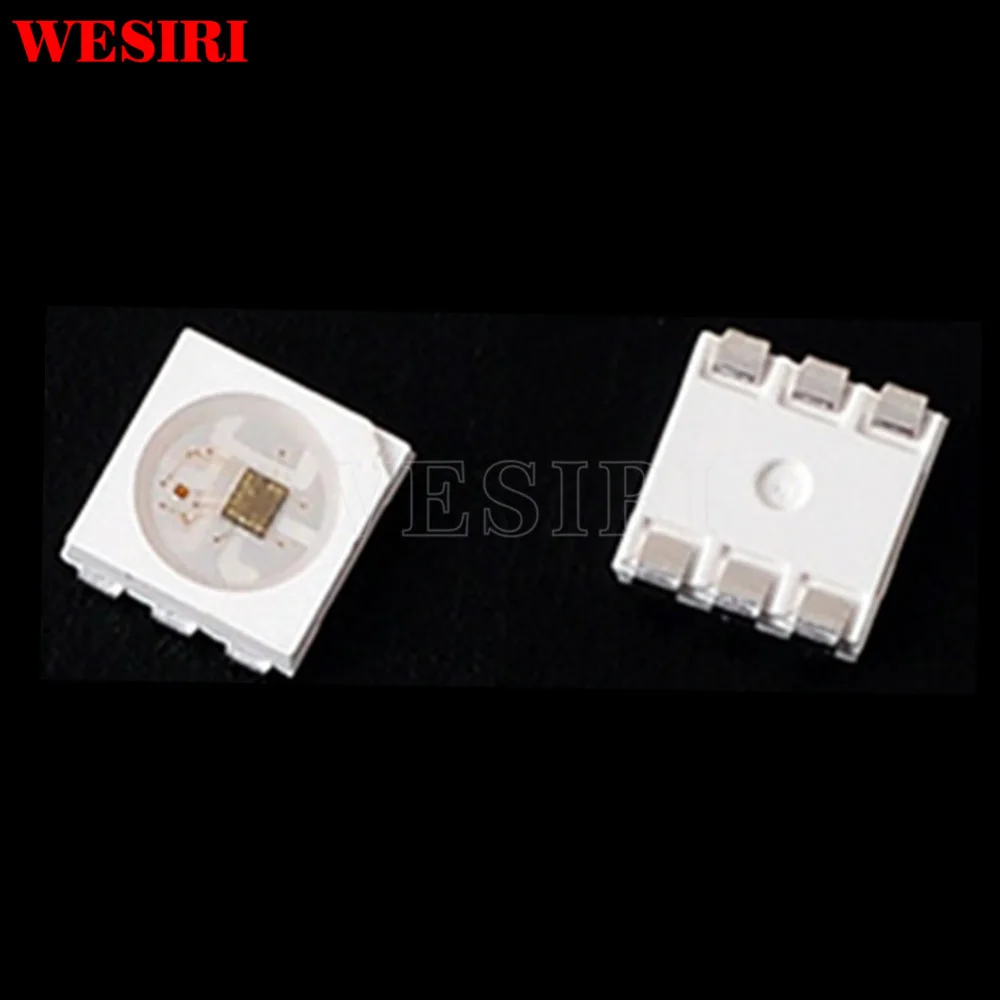 10 1000 шт. APA102 светодиодный s чипы APA 102C SK9822 IC SMD 5050 RGB для светодиодных лент панель