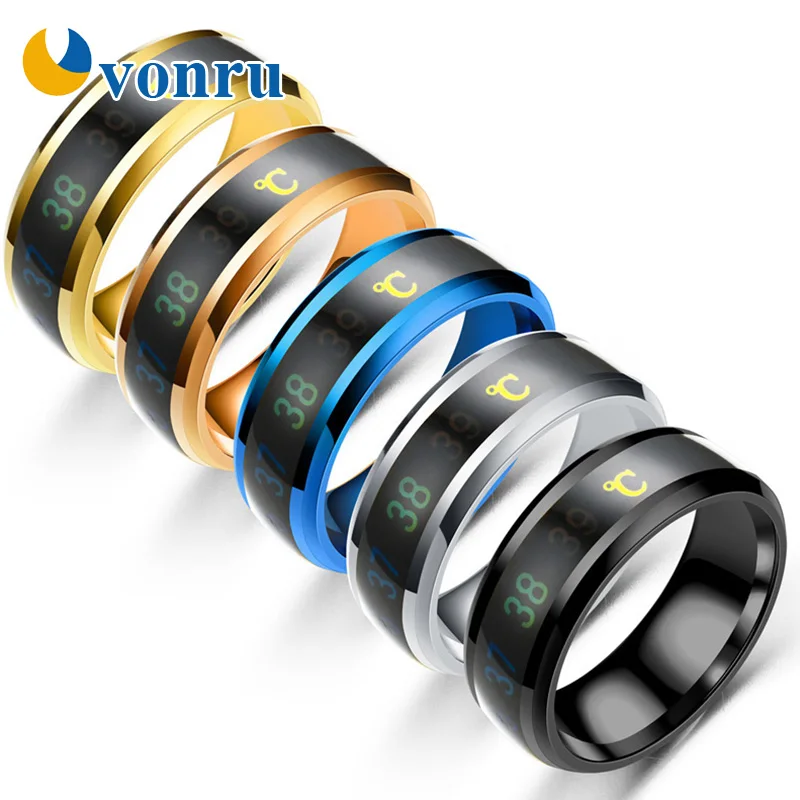 Умные кольца из титановой стали 316 меняющие цвет чувственные чувства и