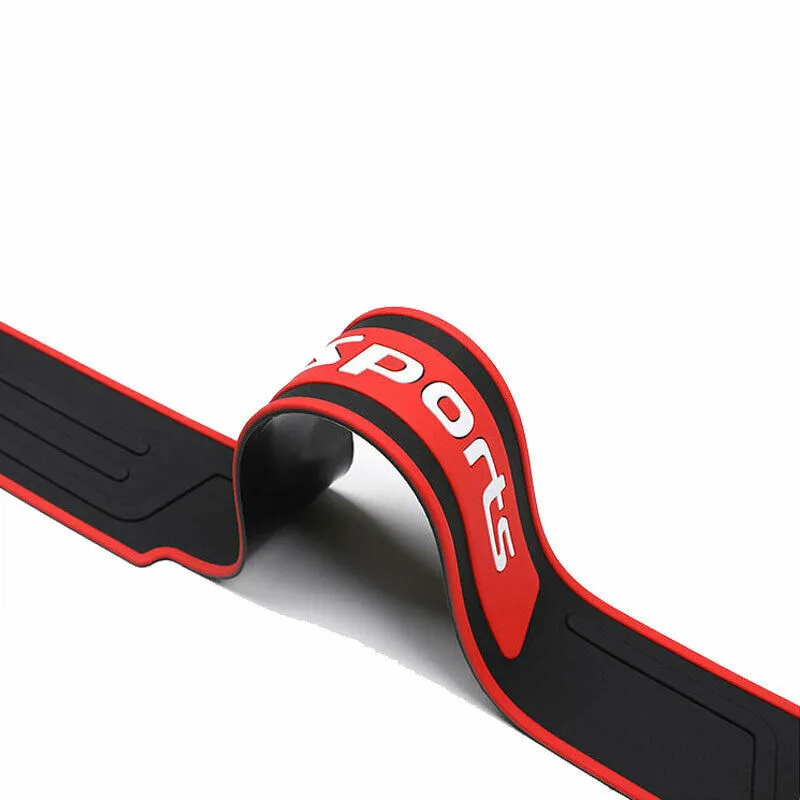 

Надежный 90x7,2 см для двери багажника автомобиля Силл протектор заднего бампера Молдинги коврик анти столкновение с защитой от царапин защит...