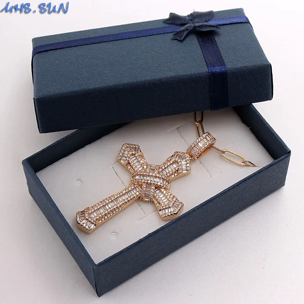 Роскошное ожерелье MHS.SUN с подвеской в виде креста модное цепочкой