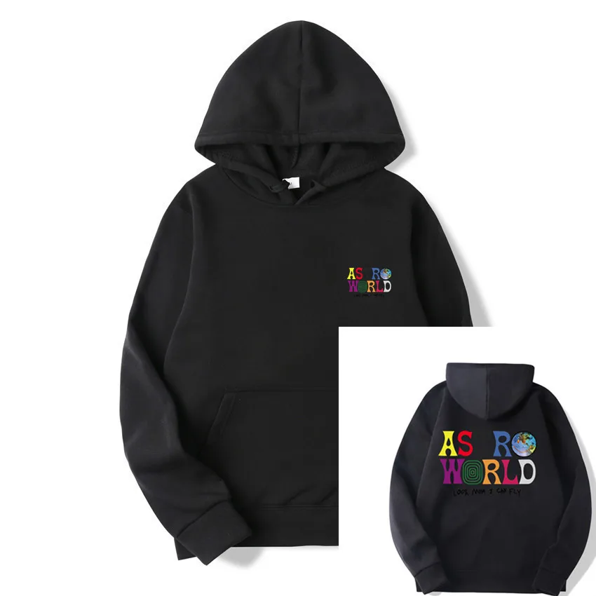

New Promotion men's leisure ASTROWORLD HOODIES Fashion Letter ASTROWORLD HOODIE Streetwear Man Woman Pullover Sweatshirt