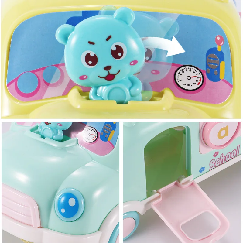 Пластиковые ксилофон автобус автомобиль музыкальный инструмент игрушка для