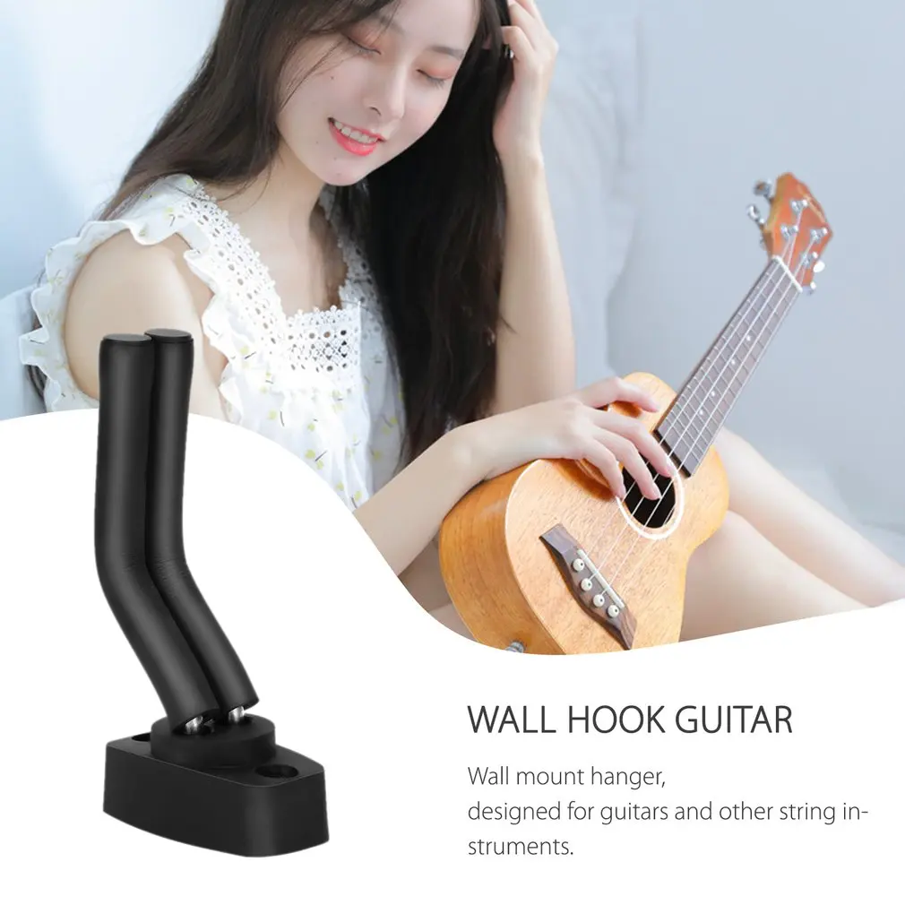 

Wall Mount Guitar Hanger Hook Non-slip Holder Stand for Acoustic Guitar Ukulele Violin Bass Guitar Instrument Accessories