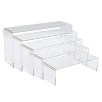 2Pcs/Lot Clear Acrylic U Stand For Display Showcase Shelf Buffets Cupcakes And Jewelry Shoe Cosmetic