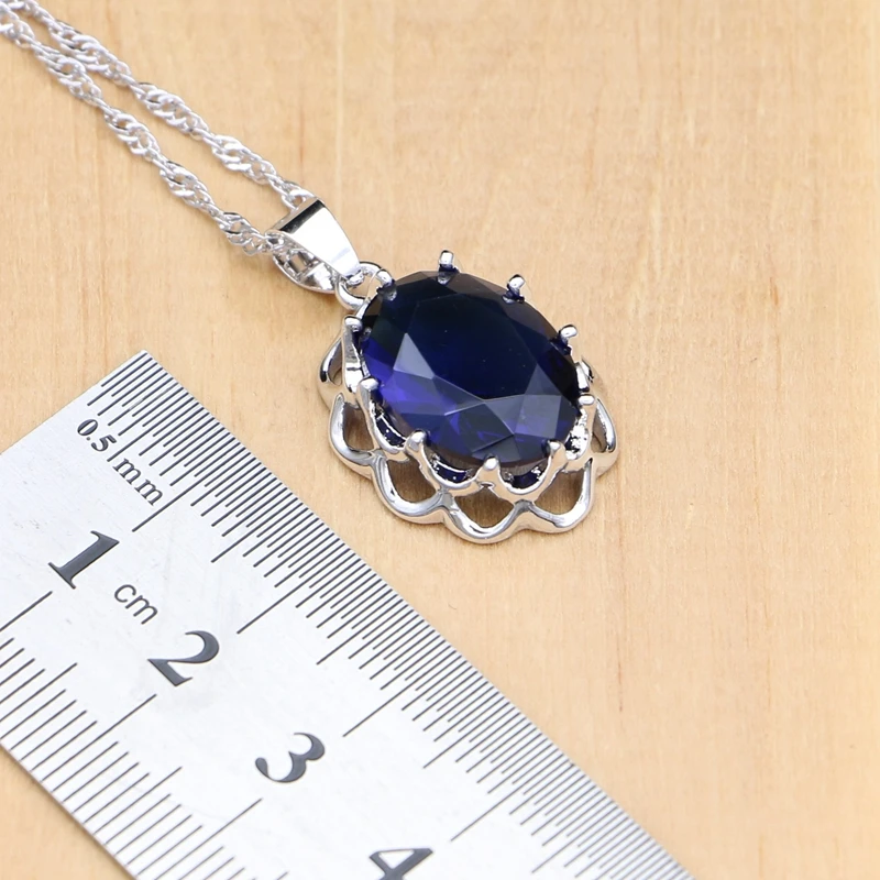 Комплект из колье и серёг серебра 925 пробы | Украшения аксессуары