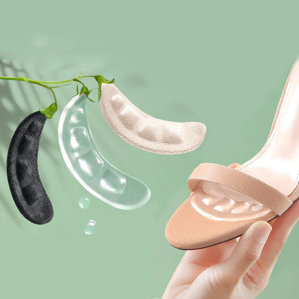 

Силиконовые прокладки для женской обуви, нескользящие вставки для передней части стопы, гелевые стельки для каблука, сандалии, Нескользящие наклейки, подушка для пятки