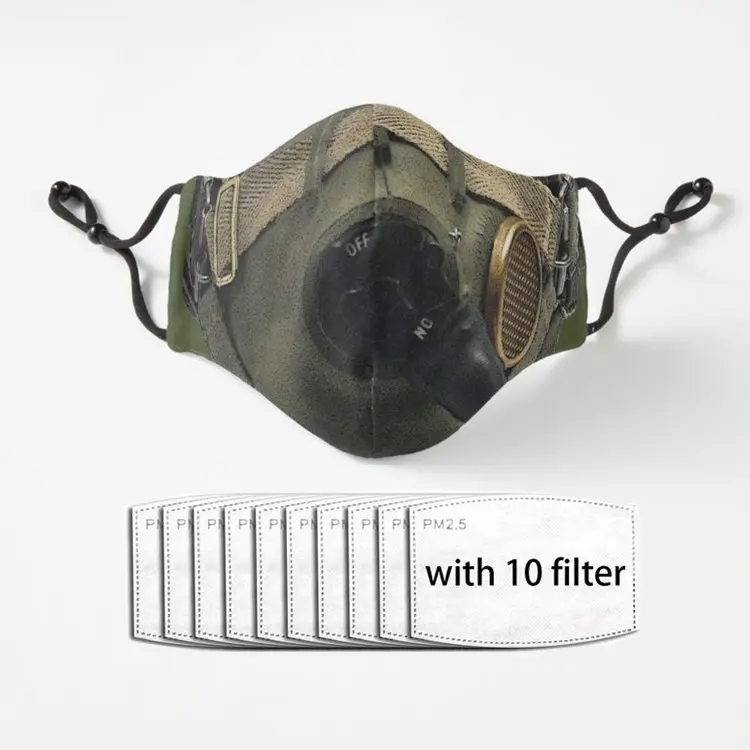 

WWII Pilot s Oxygen Mask Unisex Adult Lust Senpai Face Mask Dustproof Protection Respirator Washable Mouth-Muffle