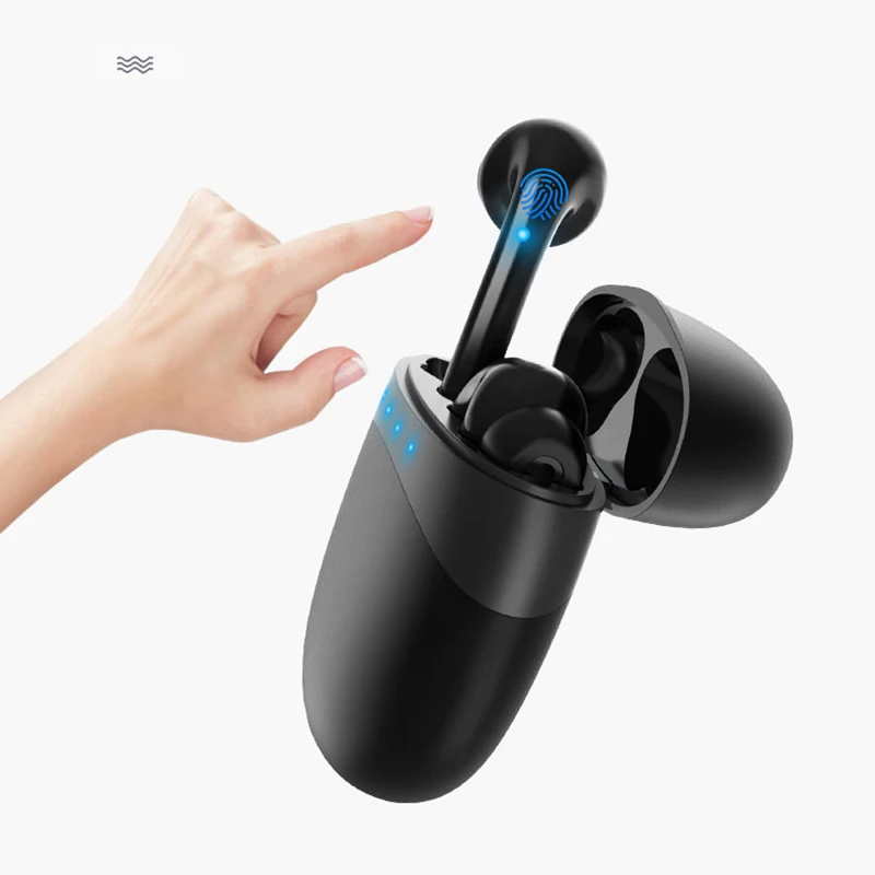 Фото Беспроводные наушники MJ1, TWS гарнитура с поддержкой Bluetooth 5,0, с интеллектуальным сенсорным управлением, 3D стерео, Hi-Fi, HD звонки №3