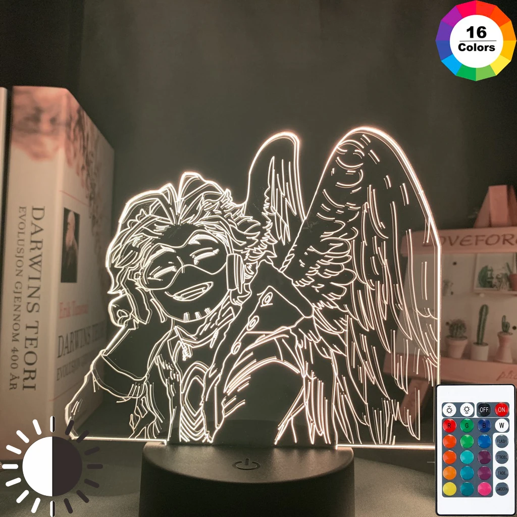 

Anime My Hero Academia Hawks Lamp for Bedroom Decor Child Kids Birthday Gift Manga Gadget Dropshipping Hawks Led Night Light