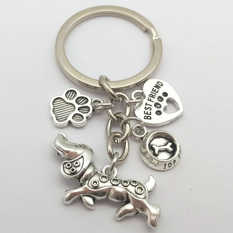 1 капля масла Любовь Собака Кость собачья лапа сплав брелок женская сумка