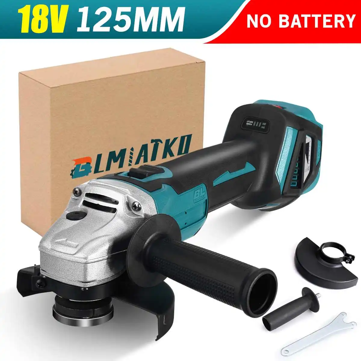 

125 мм/100 мм бесщеточная Беспроводная угловая шлифовальная машина с переменной 6 скоростями «сделай сам» режущая шлифовальная машина электроинструменты для Makita с батареей 18 в
