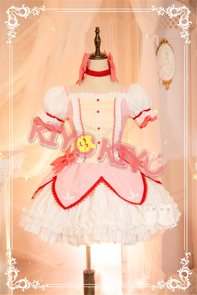 

KIYO-KIYO Puella Magi Madoka Magica Anime Cosplay Kaname Madoka Cosplay Costume Dress halloween costume Gift Dress Female