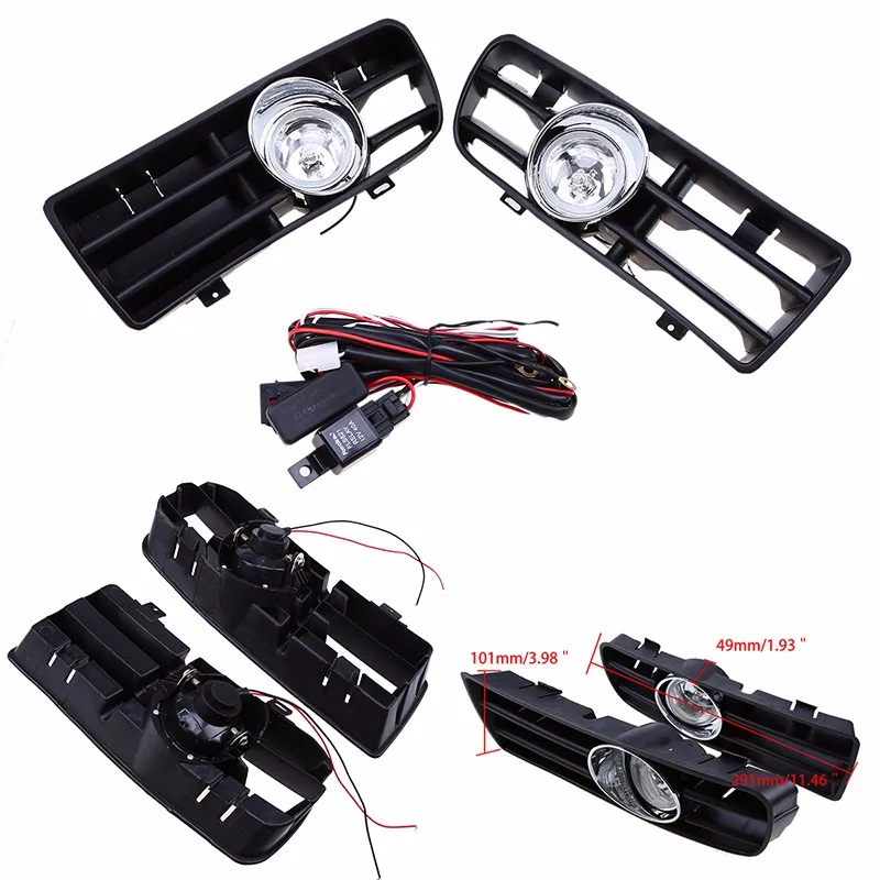 POSSBAY галогенные/светодиодный передний бампер автомобиля туман светильник для VW