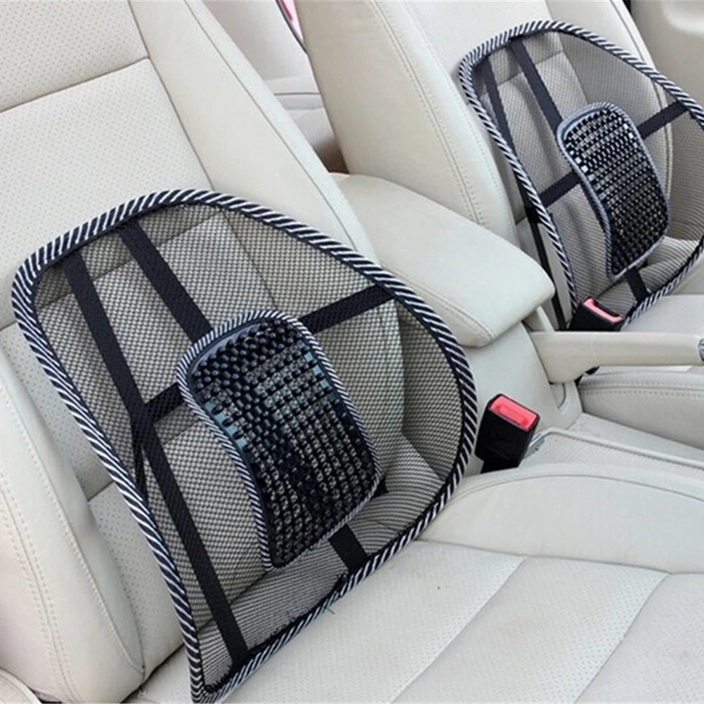 

Hot sale Massage Vent Mesh Lumbar Lower Back Brace Support Car Seat Chair Cushion Pad