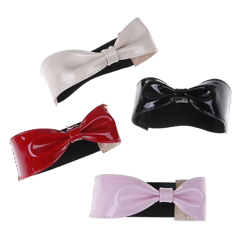 

1Pair High Heeled Shoes Decoration Band Belts Detachable Bow Shoe Straps Shoelaces for Holding Loose No Tie Lazy Shoelace