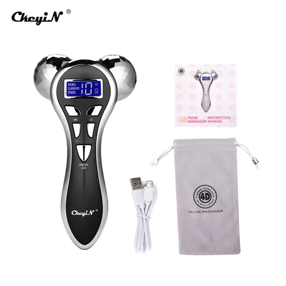 3D ролик для массажа лица V массаж подтяжка микротоки лифтинг Y-образный