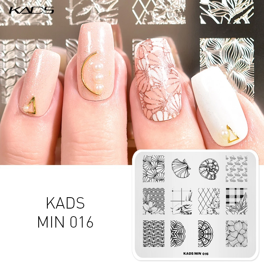 KADS 4 шт./компл. милой китайской моторных лодок нейл-арта шаблоны для стемпинга штамп пластинки для ногтей для маникюра шаблон для дизайна ногтей
