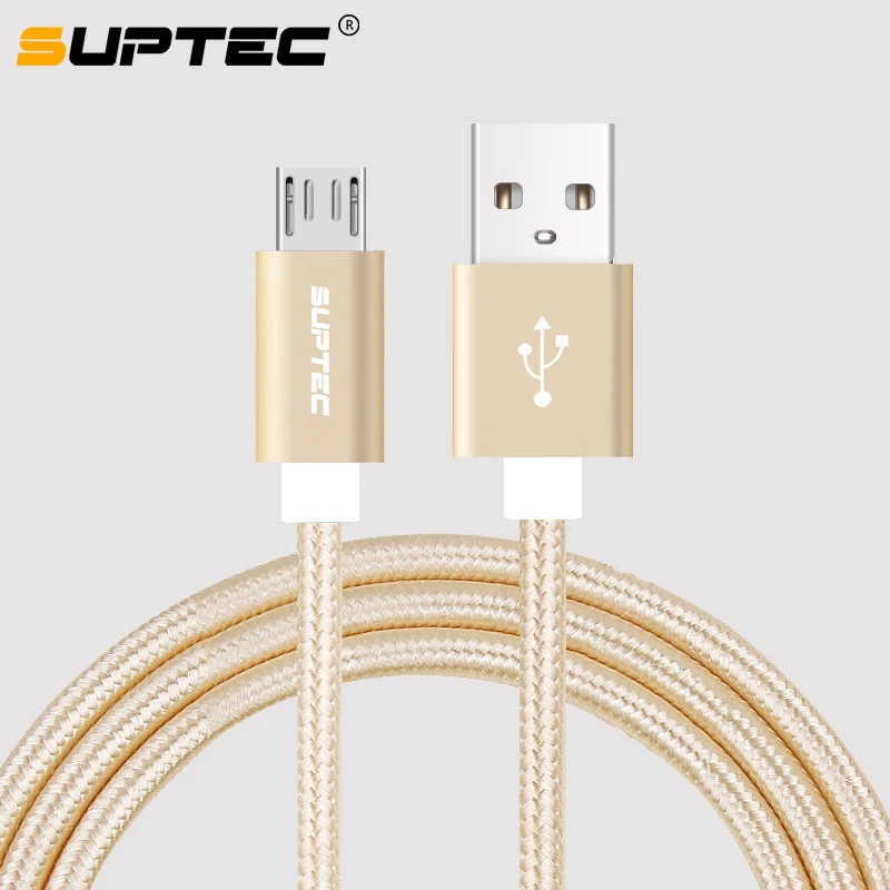 SUPTEC Micro USB кабель нейлоновый для быстрой зарядки и синхронизации данных Samsung Galaxy ys7