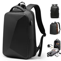 Рюкзак мужской для ноутбука 17 дюймов с защитой от кражи, водонепроницаемый школьный ранец с USB-зарядкой, деловая дорожная сумка с защитой от ...