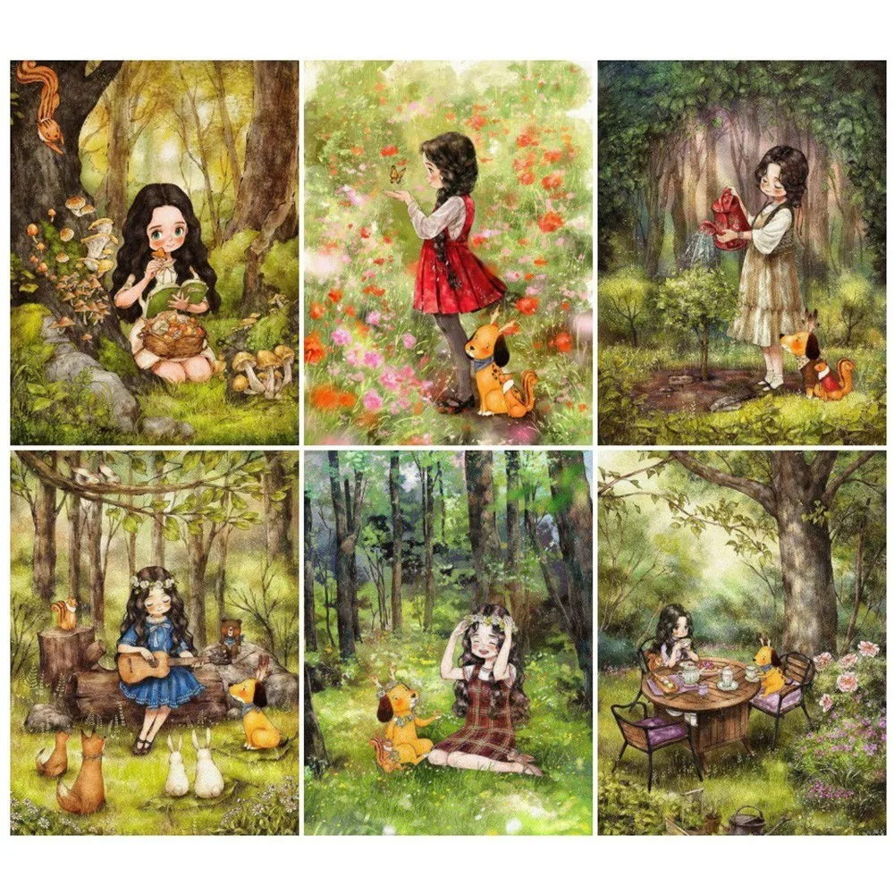 EverShine DIY Diamond Embroidery Full Display 5D Painting Girl Picture Of Rhinestones Mosaic Handicraft Art|Алмазная мозаика и