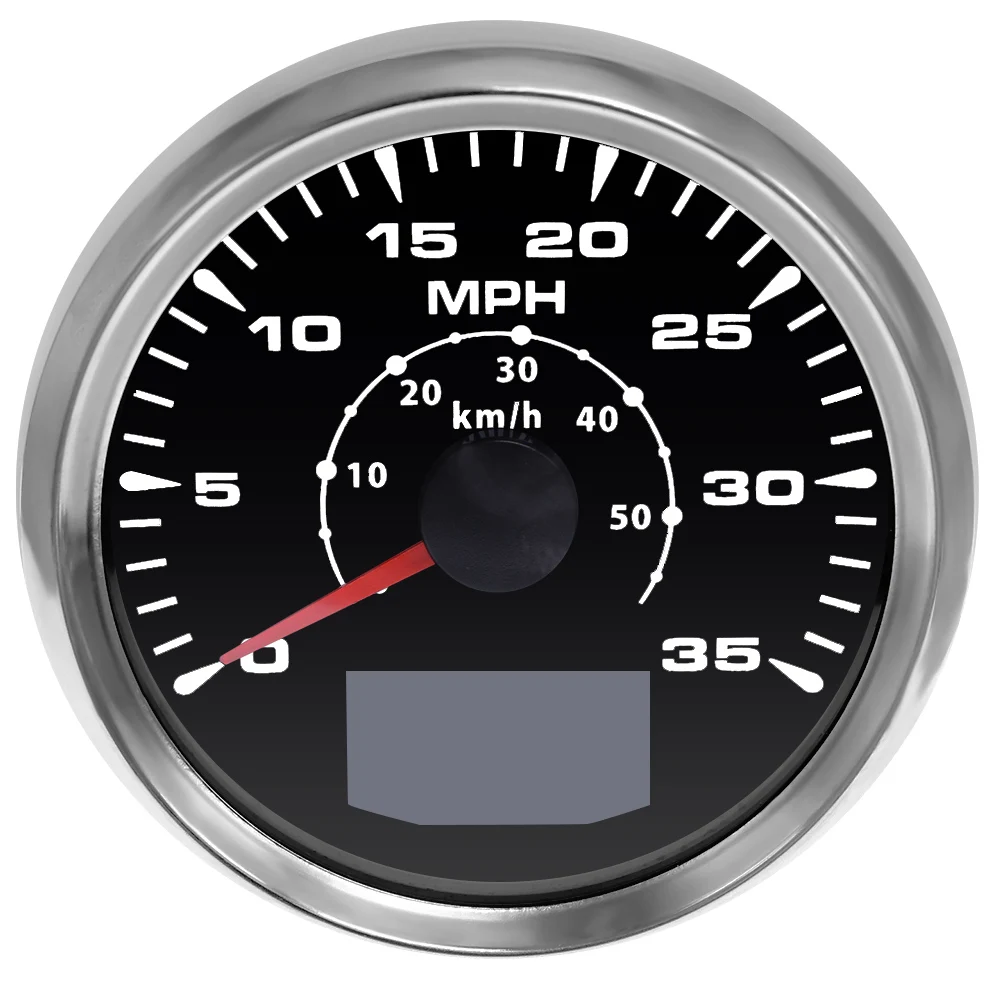 

35MPH 50Km/h GPS Speedometer Odometer With Trip Hour Meter Waterproof 8 Colors Backlight Car Motorcyle Boat GPS Speed Gauge 85MM