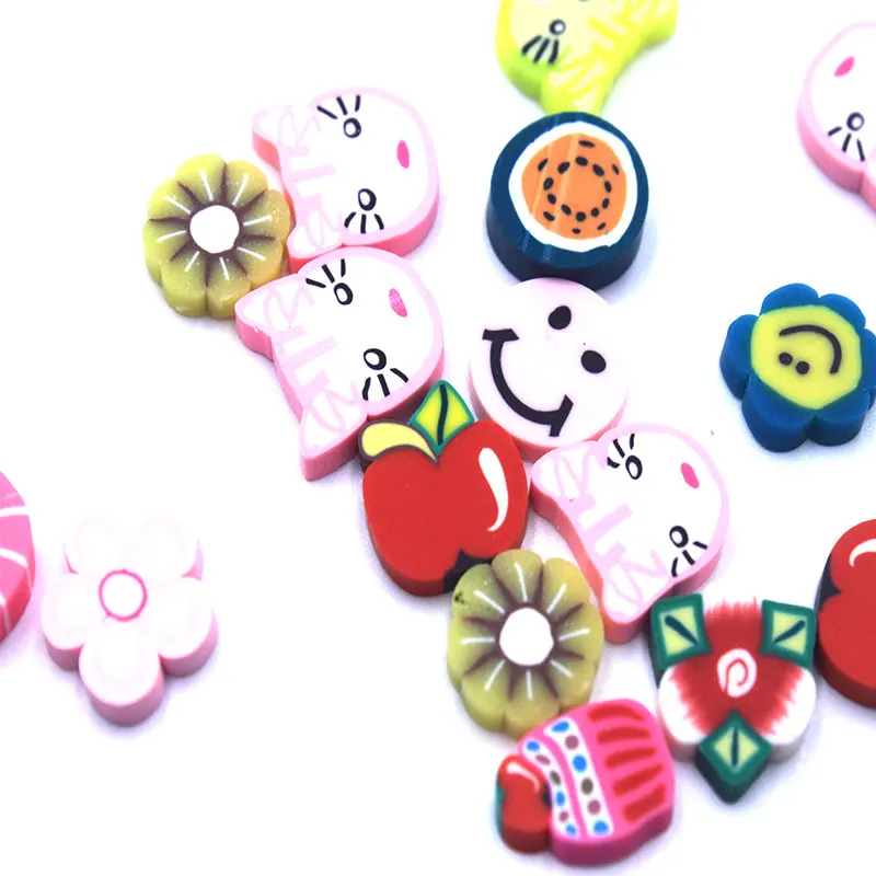 1 bag New 3D Polymer Clay Tiny Fimo Fruit slices Wheel Nail Art DIY Designs Decorations For Children Handmade | Игрушки и хобби