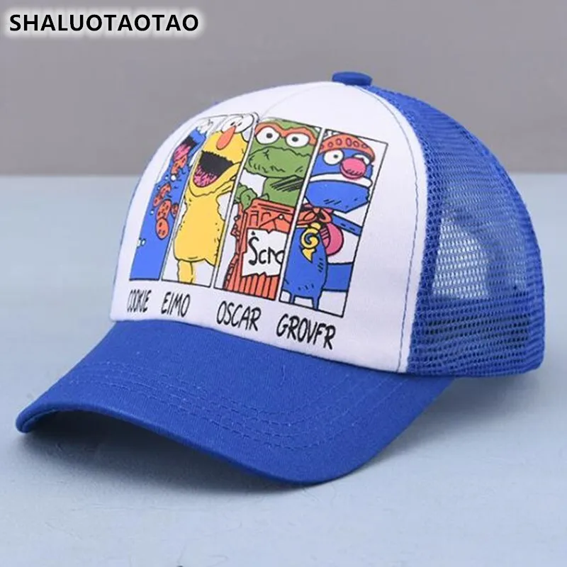 

SHALUOTAOTAO Fashion Child Mesh Cap New Summer Outdoor Breathable Sun Protection Baseball Caps Cartoons Shading Snapback Hat