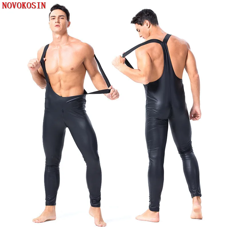 Пикантные мужские эротические латексные комбинезоны XX148 2019 S-2XL из искусственной