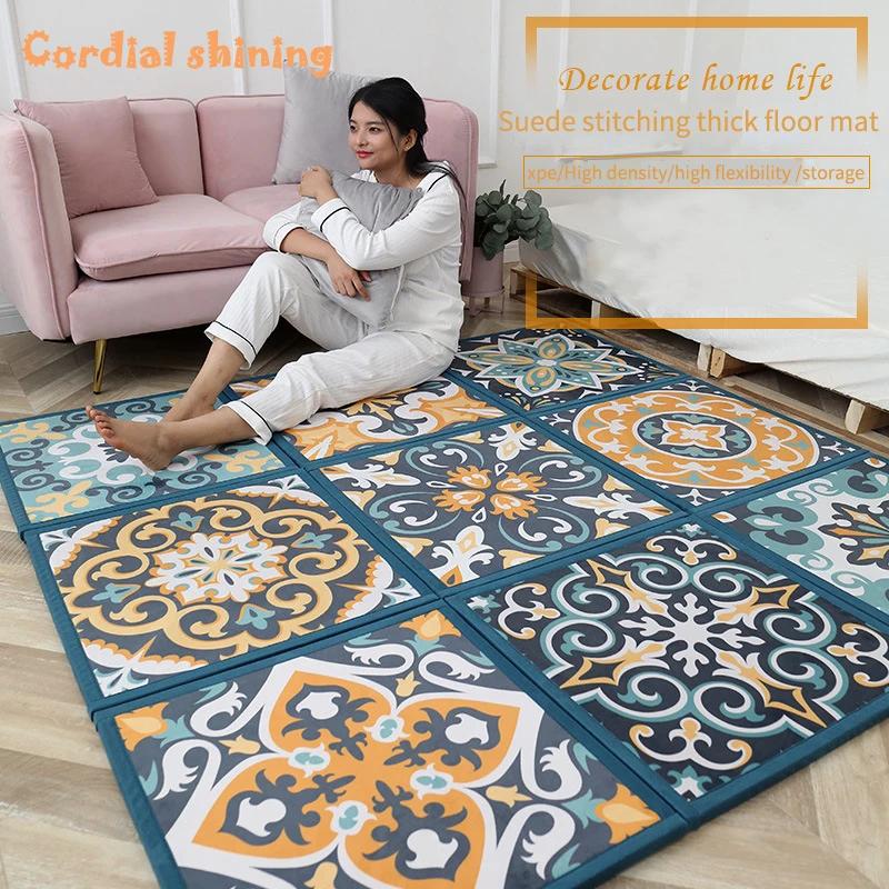 Cordial Shining Household Home Textiles Carpet 2CM Puzzle 3Pcs Soft Non-slip Nap Rug for Living Room | Дом и сад