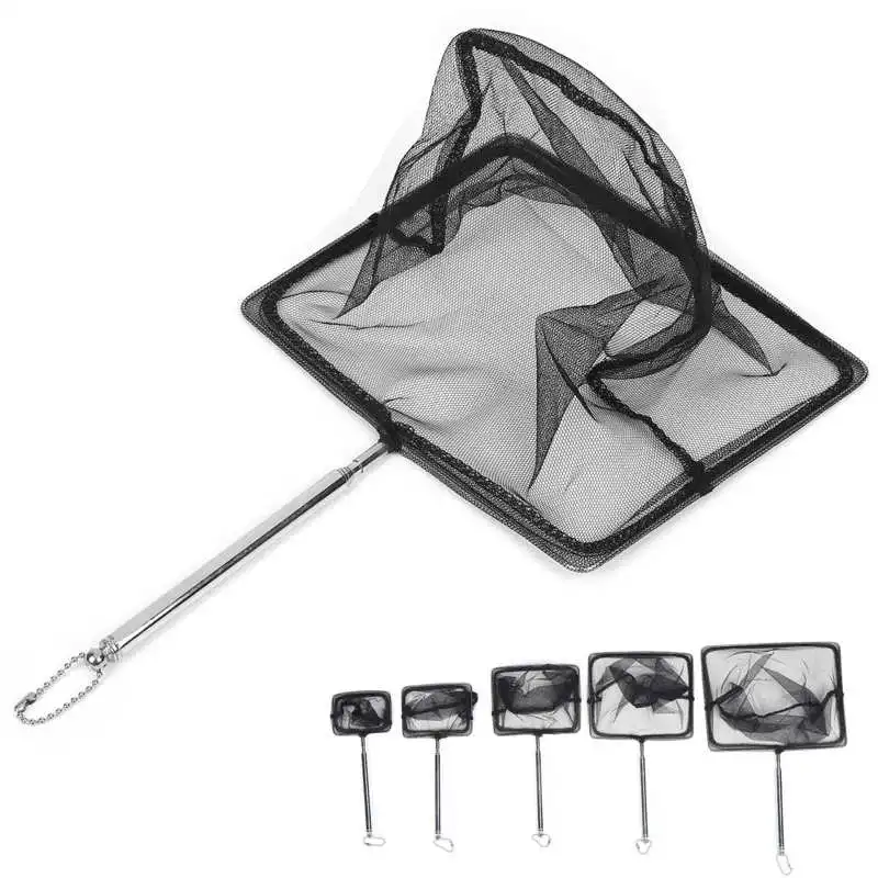 

Extendable Brackets Fishbowl Lights Fish Tank Light Lamp Extendable Fishing Net Stainless Steel Pole Handle Telescopic
