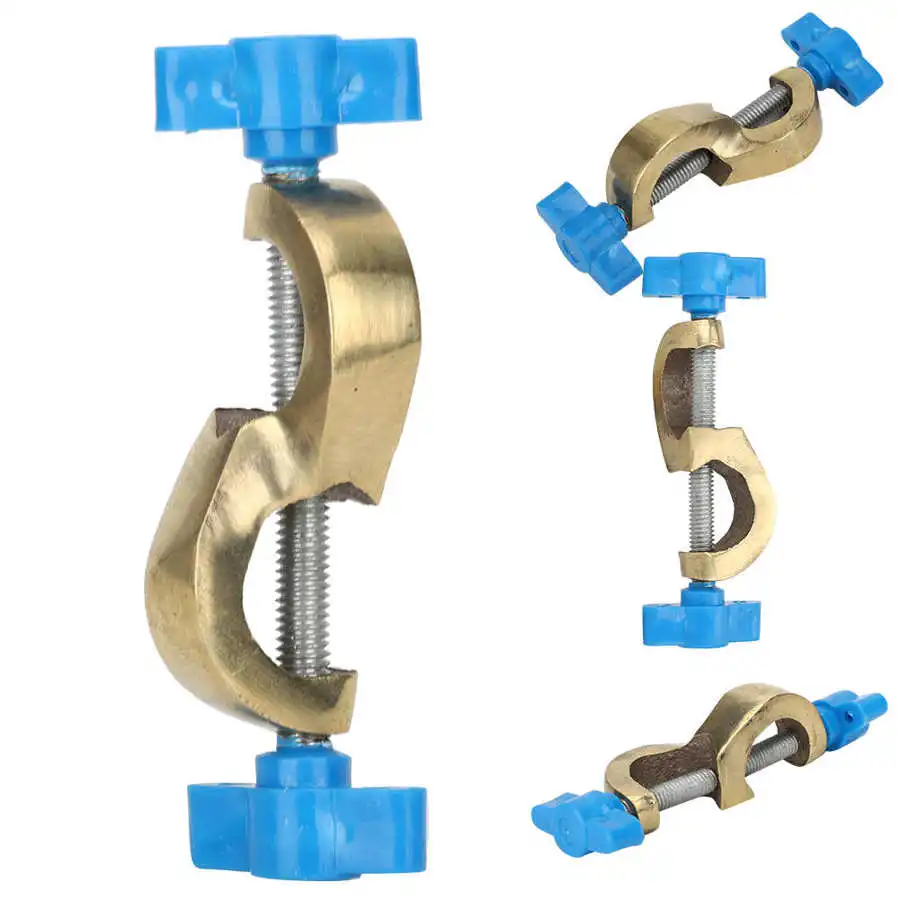 Зажим-зажим для инструментов стойки-реторты синего цвета |