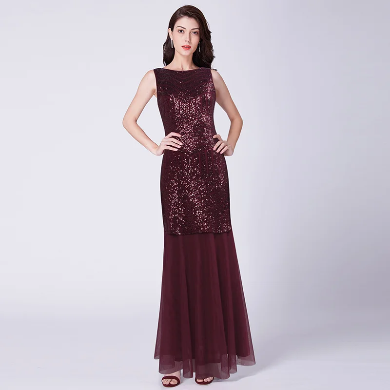 Вечерние платья длиной до щиколотки без рукавов с открытой спиной атласные