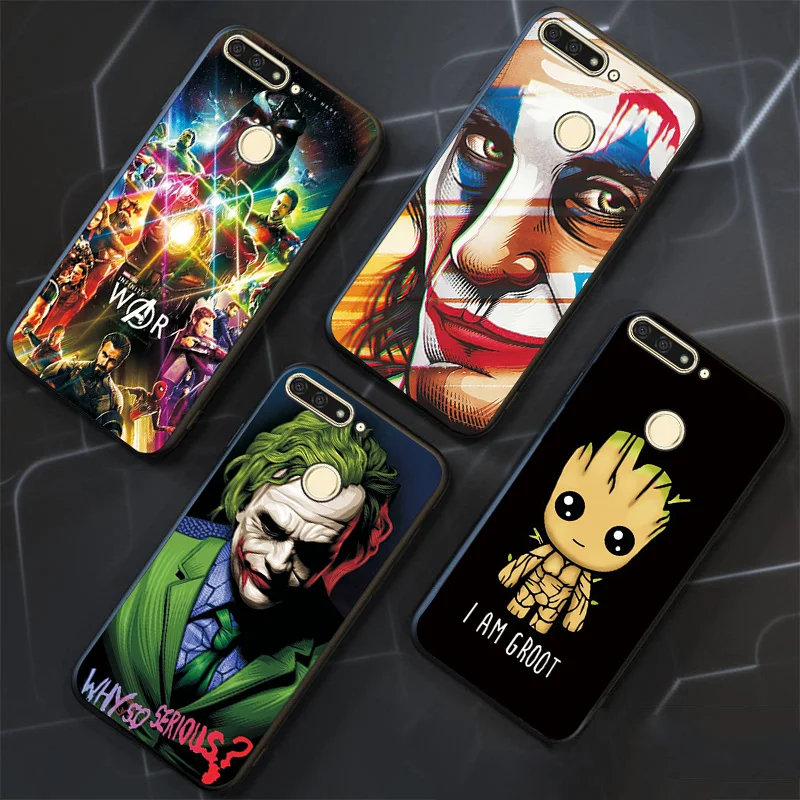 Чехол для huawei Honor 7A Pro чехол s Hero Marvel чехол для телефона Honor 7A 5,45 7C Россия 5,7 черный чехол ТПУ для huawei Y5 Y6Prime