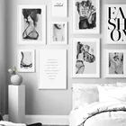 Абстрактные модные сексуальные картины для девочек, скандинавские плакаты и принты, настенная живопись на холсте, современные настенные картины для декора гостиной