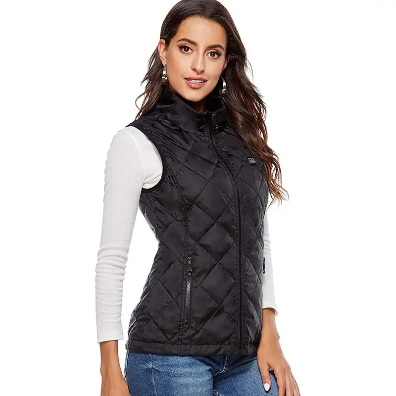 Women Heating Vest Autumn and Winter Cotton USB Infrared Electric suit Flexible Thermal Warm Jacket | Женская одежда