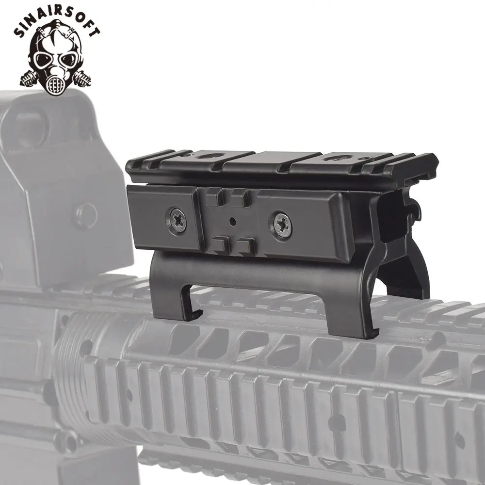 SINAIRSOFT алюминиевый сплав Riser Scope Mount Base Raiser Picatinny Weaverer Rail 20 мм Для Marui MP5 Охотничьи аксессуары черный
