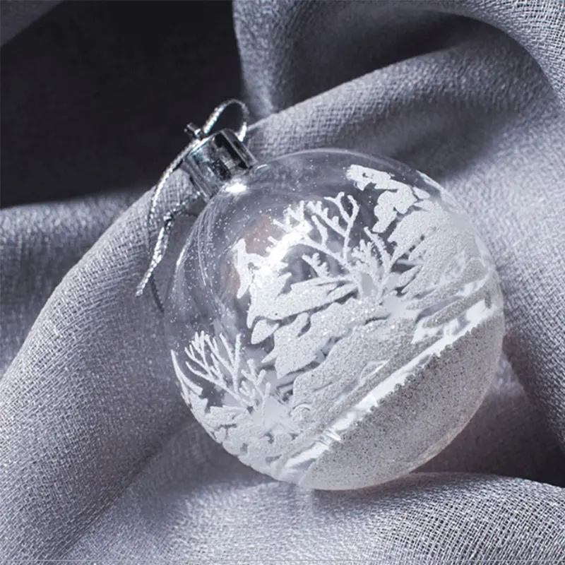 2020 Новое Рождественское украшение прозрачный Снежный шар висячие украшения